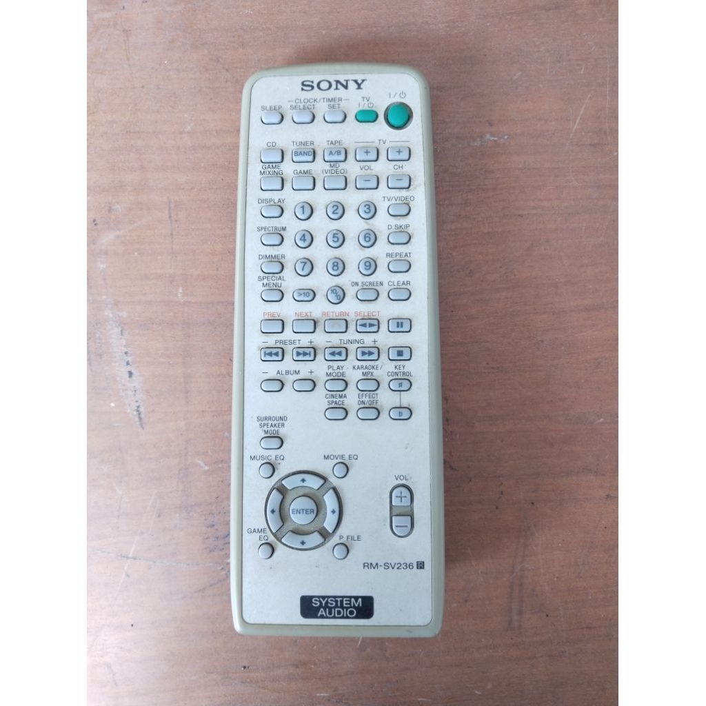 REMOT AUDIO COMPO SONY RM-SV236