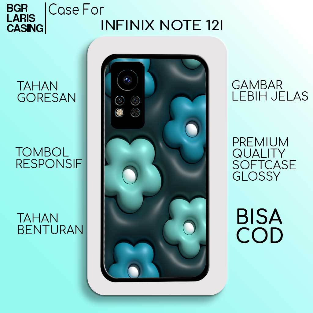 Case INFINIX NOTE 12i - Softcase Premium Matte Hard Case - Case Hologram Glossy Motif CUTE