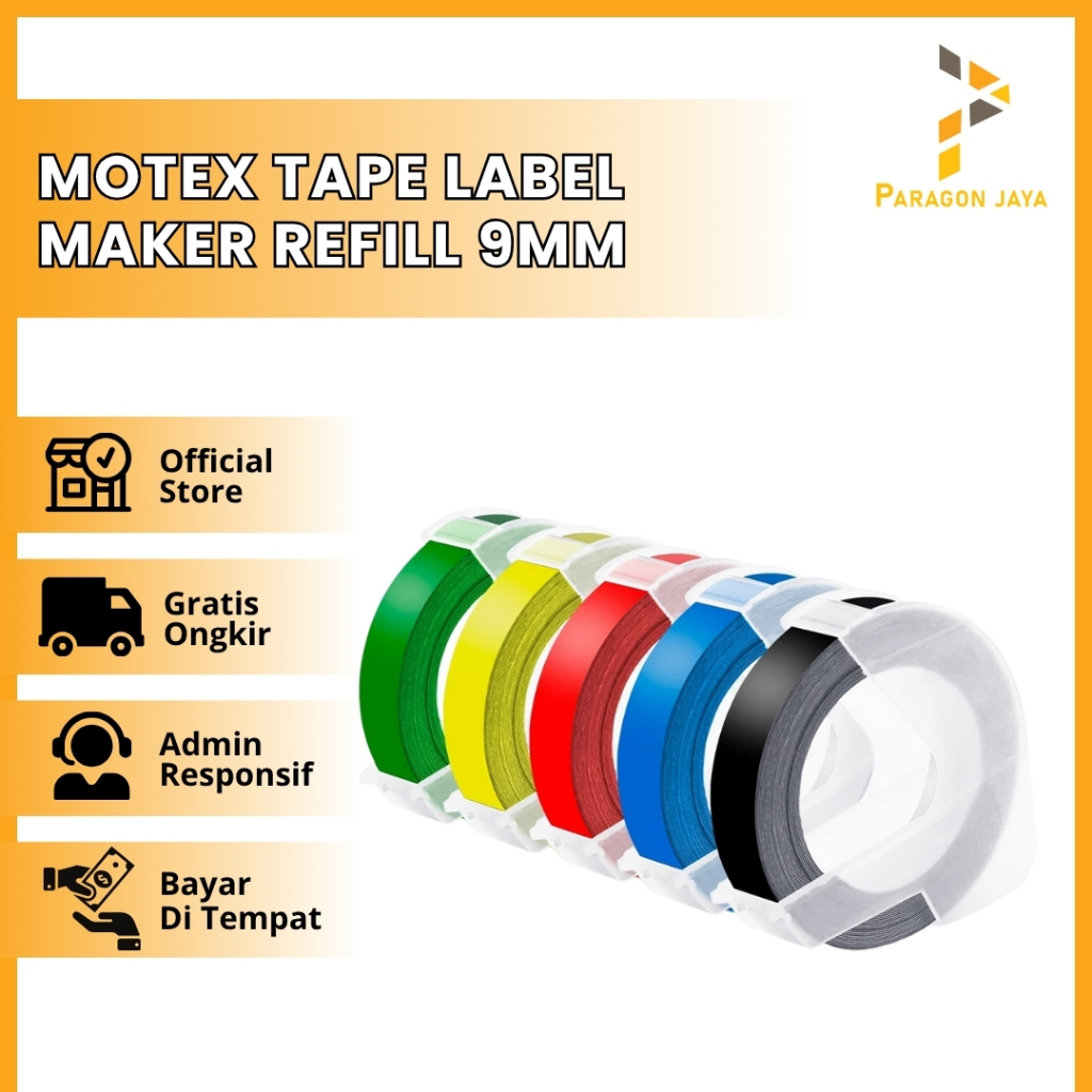 MOTEX TAPE LABEL MAKER REFILL 9MM DYMO CIDY