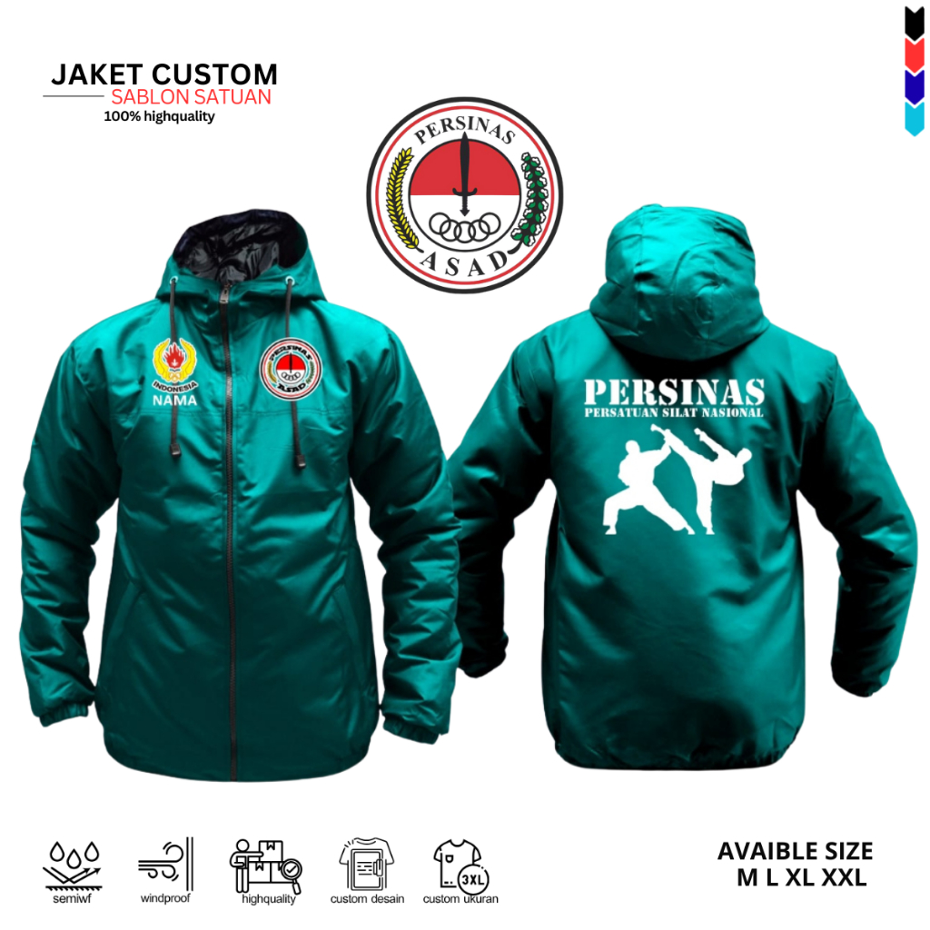 Jaket Olahraga Silat Jaket Custom Persinas