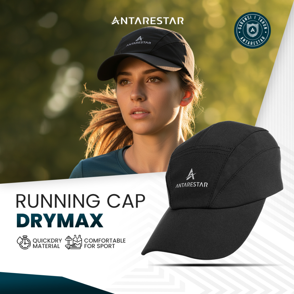 ANTARESTAR Official - Topi Running Topi Drymax Pria Wanita Topi Sport Outdoor