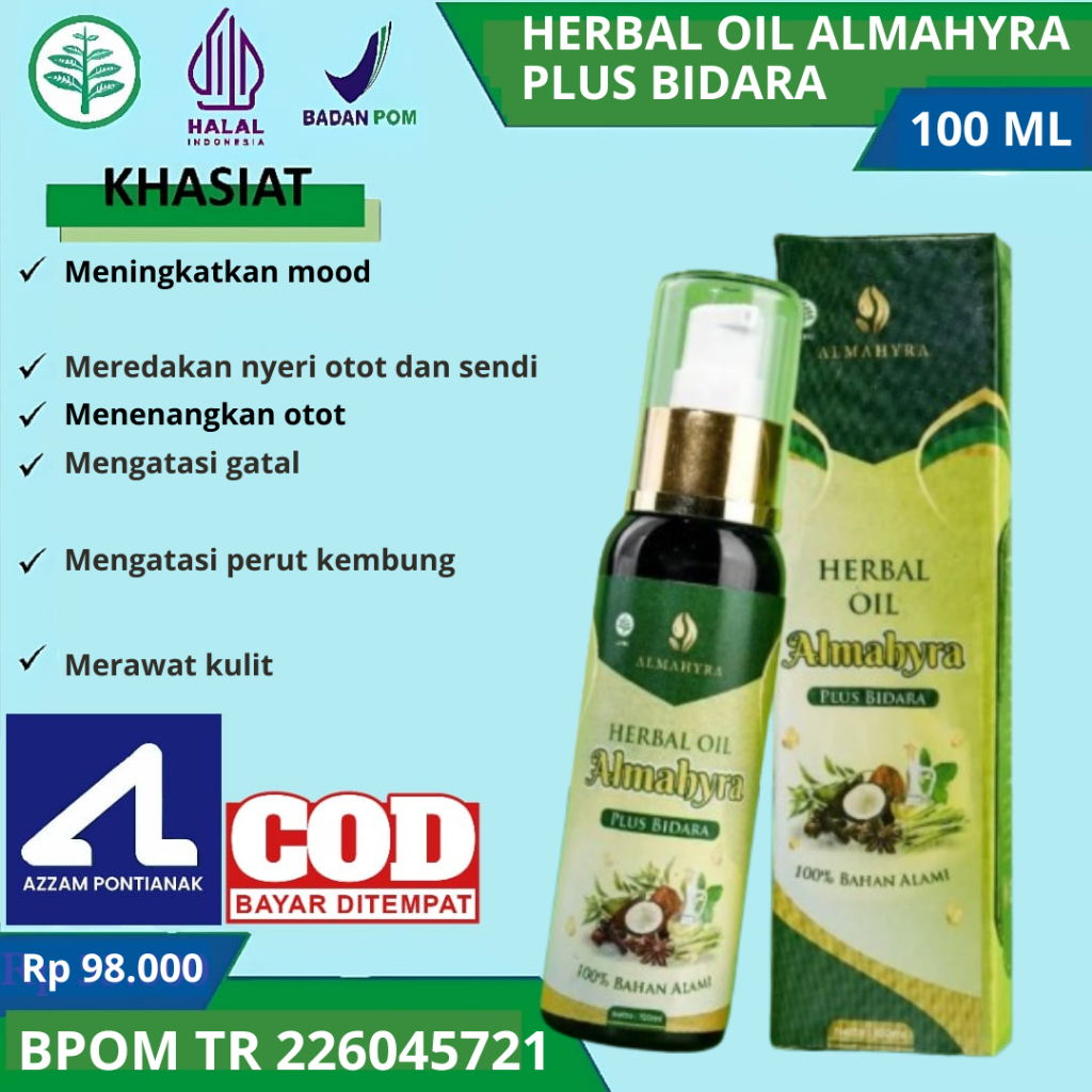 Almahyra Plus Bidara Minyak Urut 100ml Herbal Pegal Pegal Masuk Angin