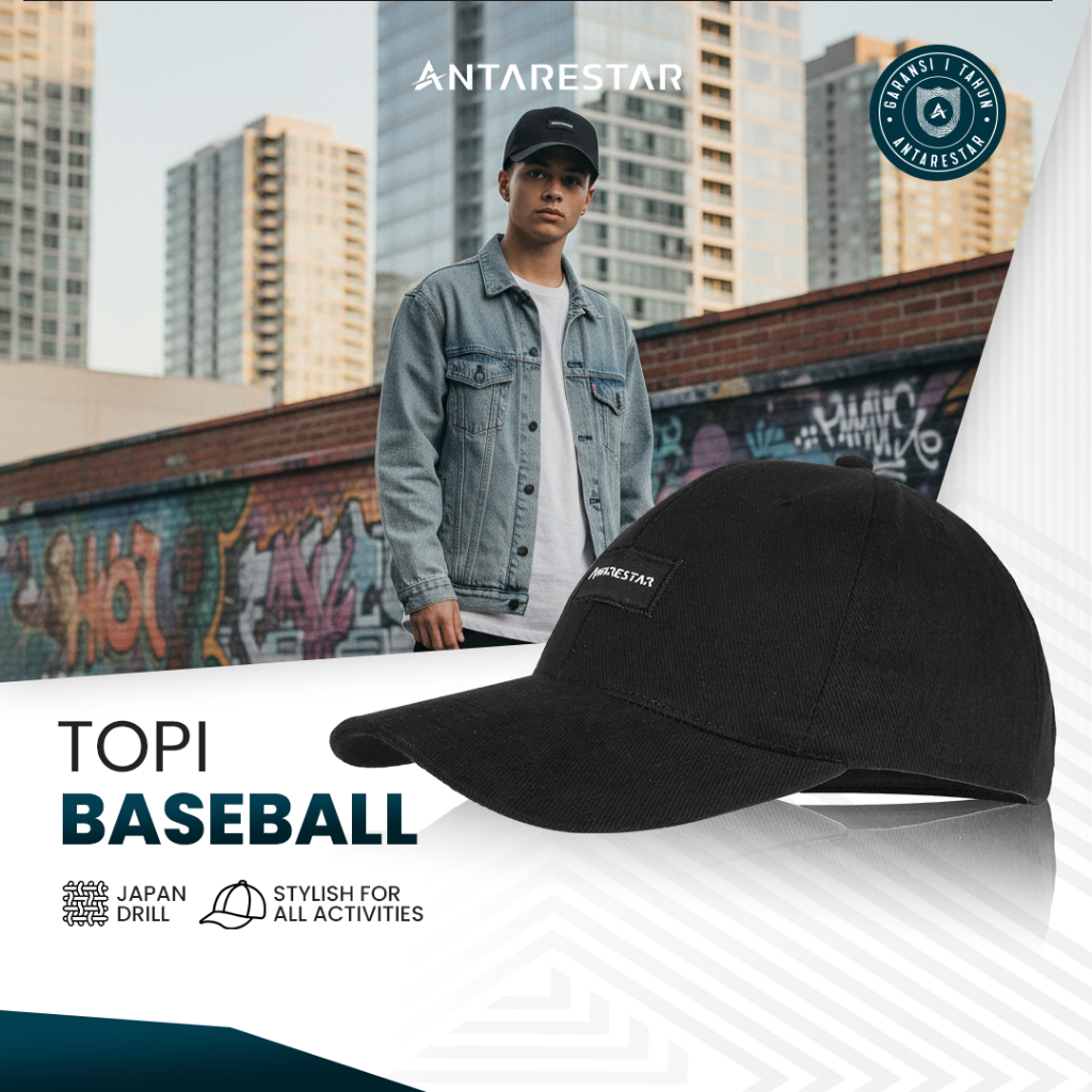 ANTARESTAR Official - Topi Pria Dewasa Keren Topi Distro Pria Wanita Topi Baseball