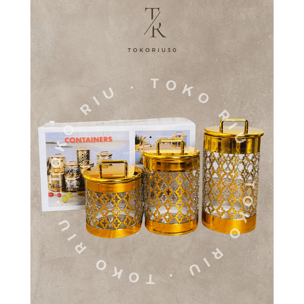 toples sultan set isi 3 (plastik) / toples lebaran / toples parsel lebaran