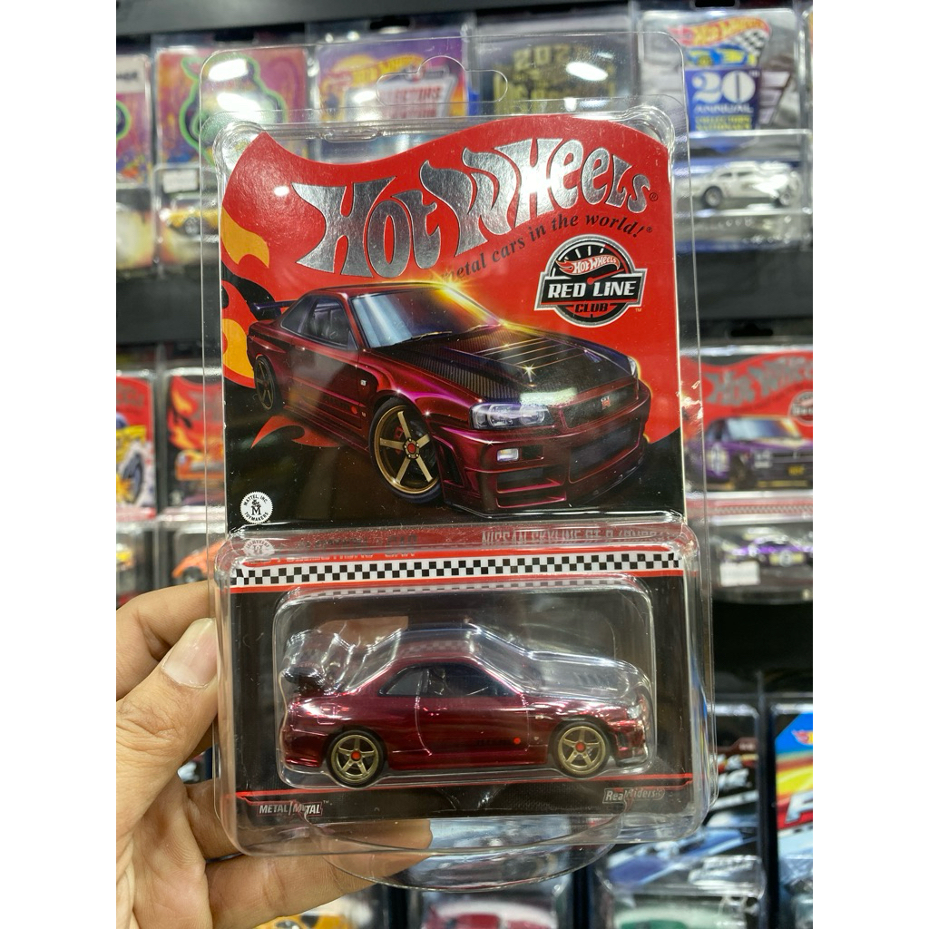 Hotwheels RLC Nissan Skyline R34 Red