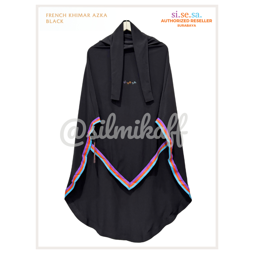 [SILMIKAFF] SISESA FRENCH KHIMAR AZKA SWAROVSKI Syari Hijab Jilbab Ready Si.Se.Sa