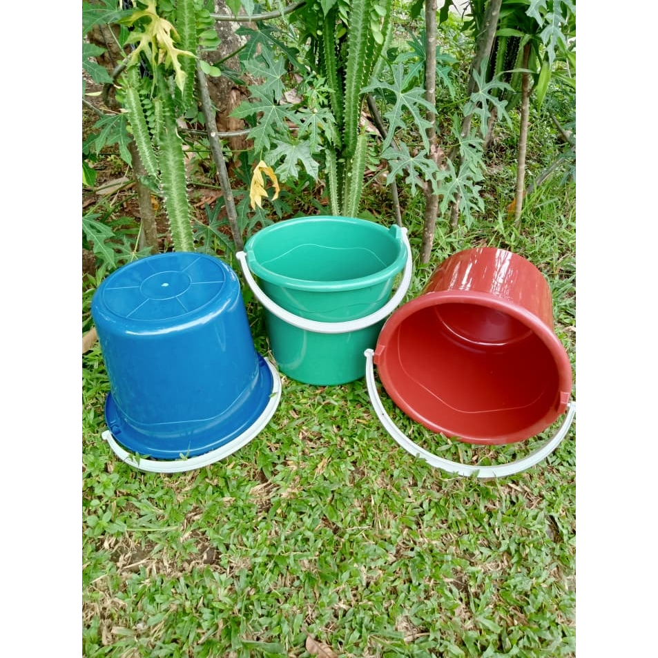 3PCS Ember Plastik Warna Warni Termurah / Ember Plastik / Ember Kecil / Ember Kamar Mandi  / Ember S
