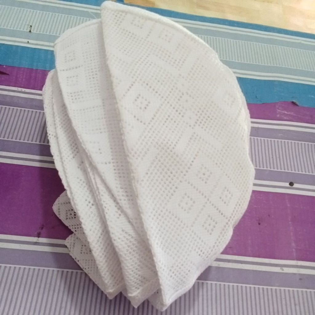 Peci Jaring Putih Polos Peci Jaring Dewasa Peci Sholat