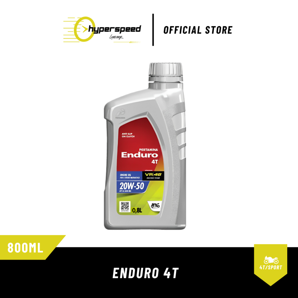 Oli Enduro 4T 800ml SAE 20W-50 API SL JASO MB