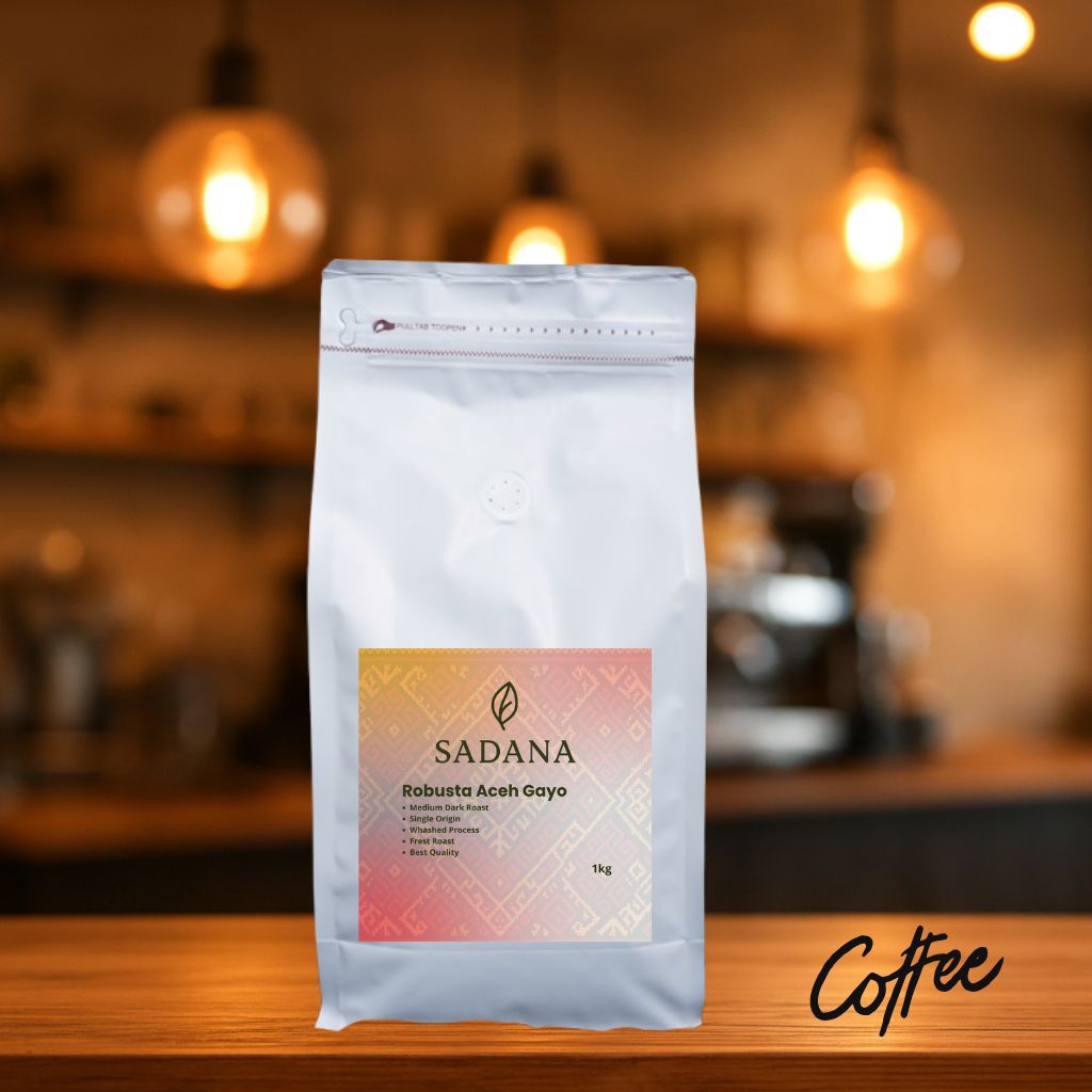 Biji Kopi Robusta Aceh Gayo Roasted Bean 1kg