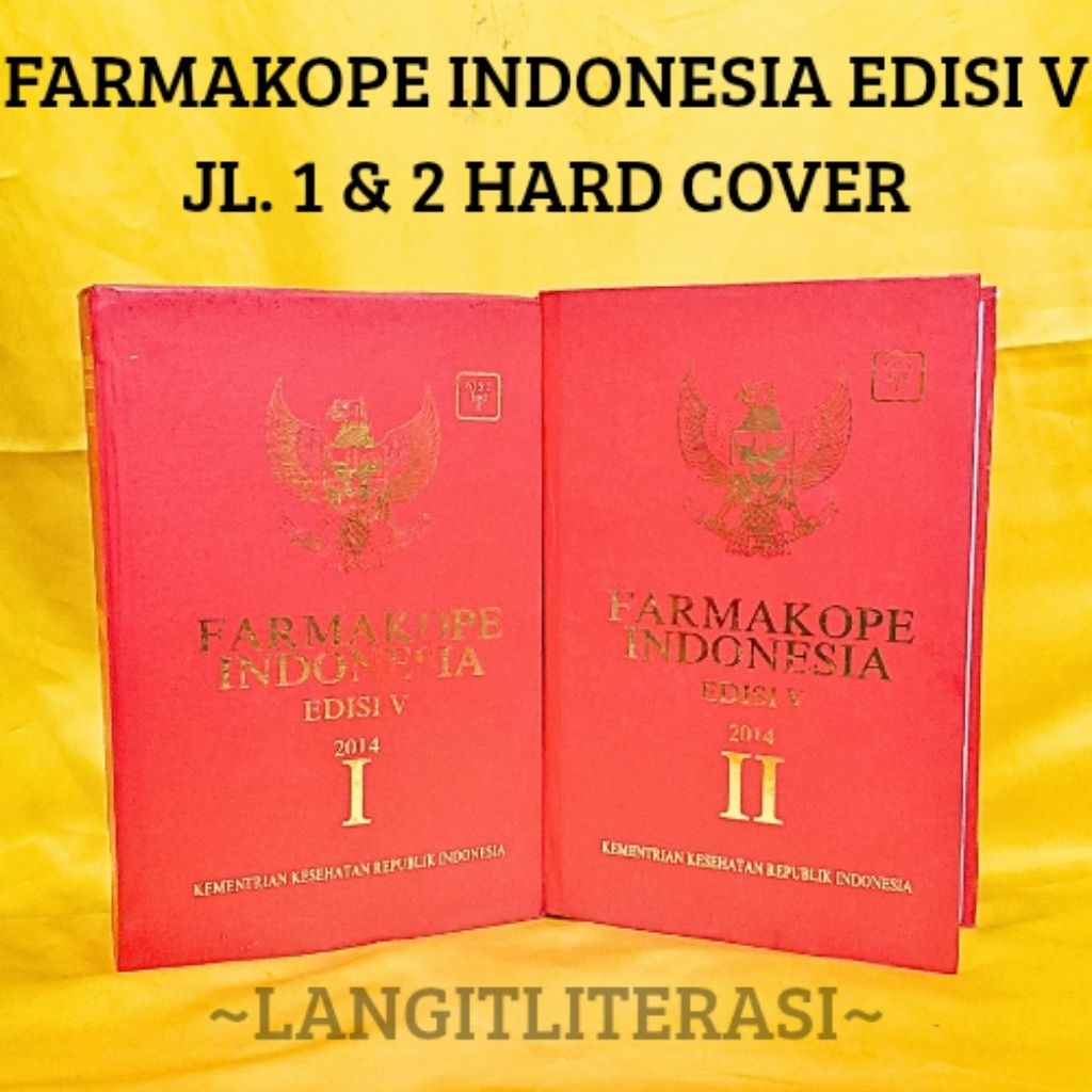 ( SEPAKET ) FARMAKOPE INDONESIA EDISI V JILID.1 & 2 HARD COVER