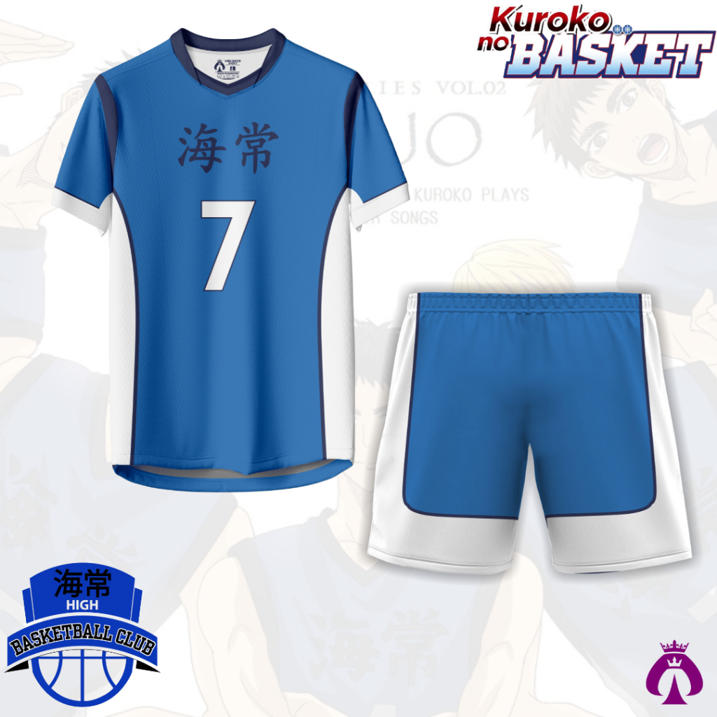 KQ Jersey Custom Anime Kuroko Premium Dryfit/ Kuroko no Basket Jersey Fullprint Dewasa Anak Team Kai