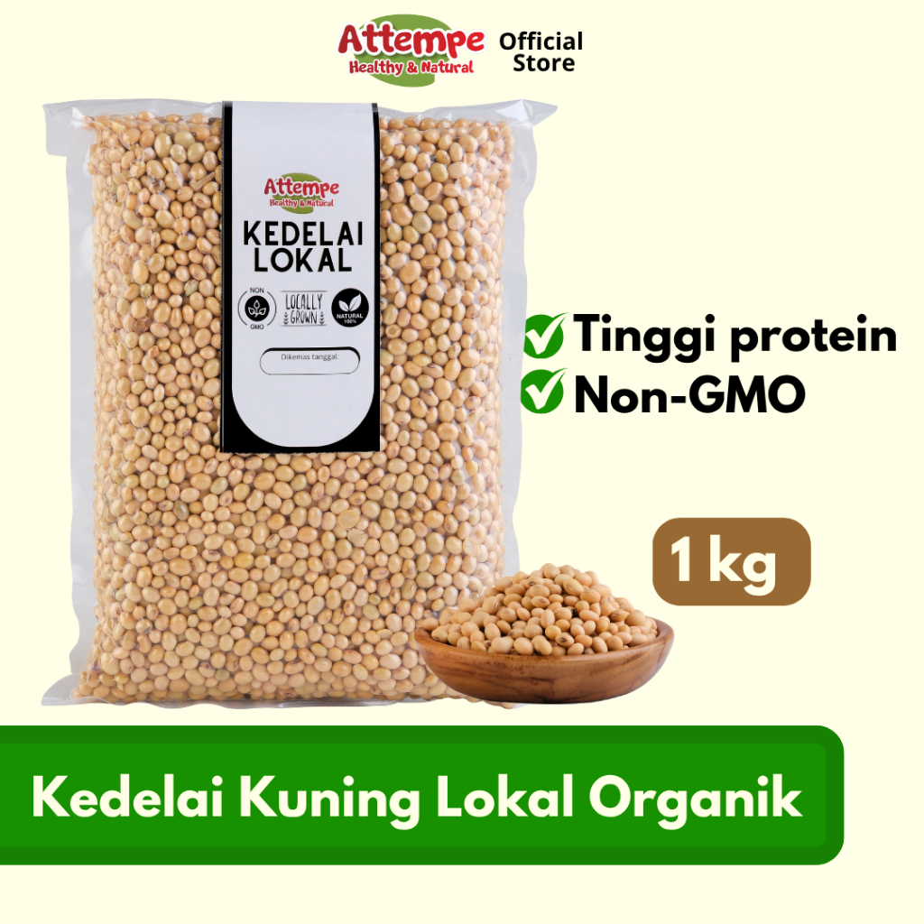 ATTEMPE Kacang Kedelai Lokal Organik Soybean NON-GMO