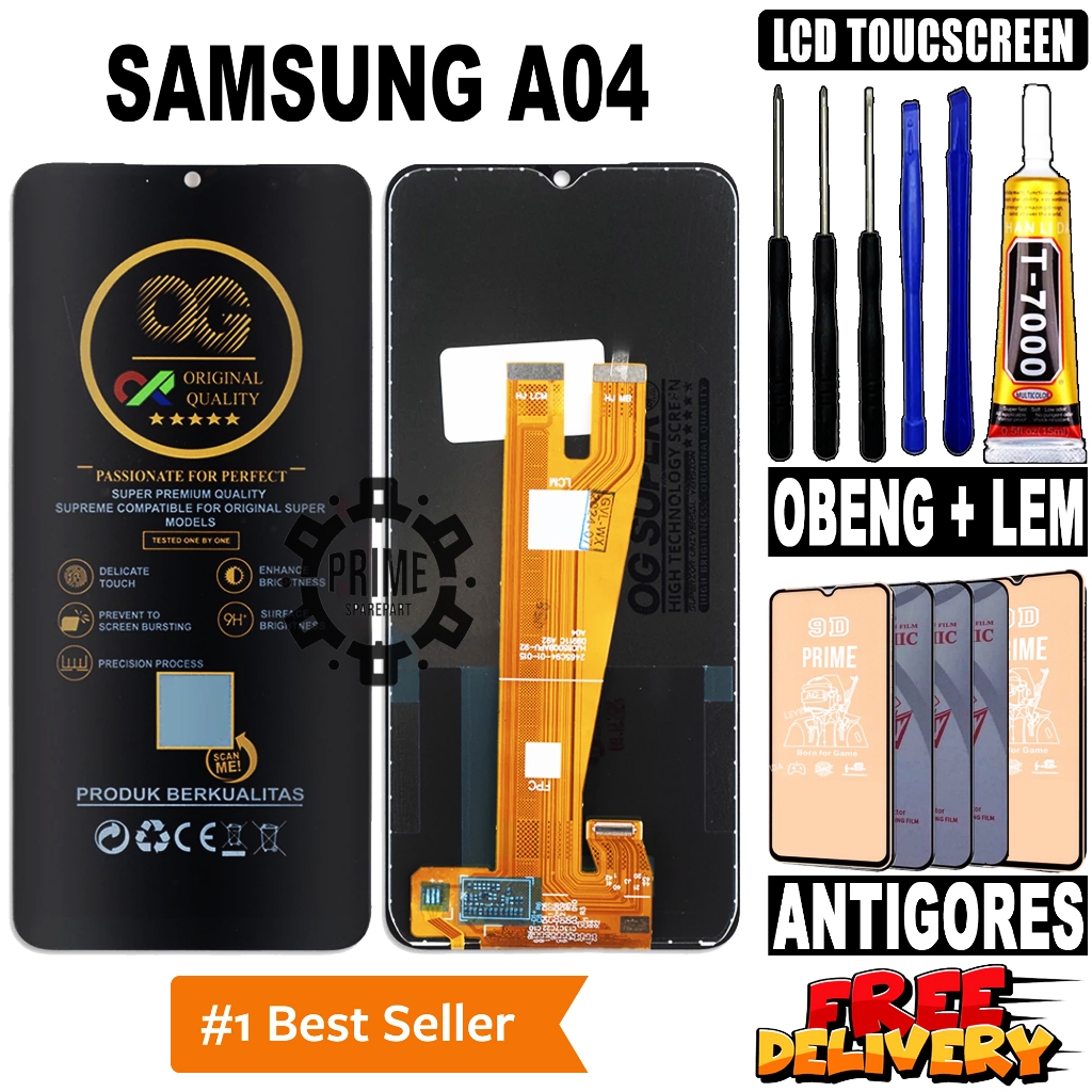 LCD SAMSUNG A04 ORIGINAL OEM LCD TOUCHSCREEN SAMSUNG A04 FULLSET