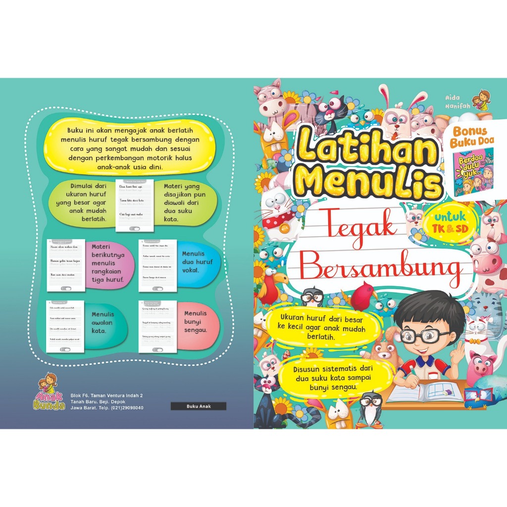 Buku Latihan Menulis Tegak Bersambung TK-SD