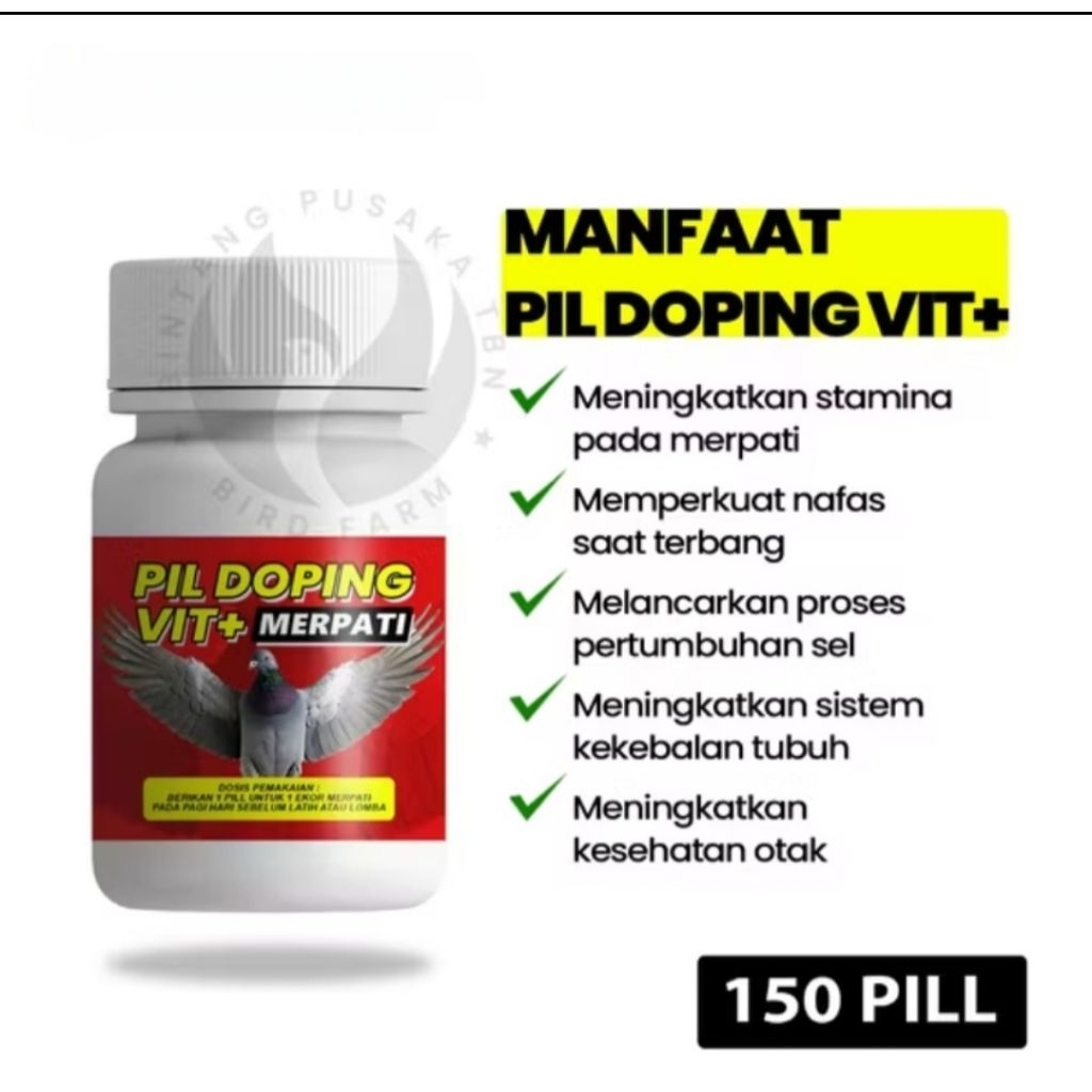 Tablet doping Merpati Vitamin Stamina Terbang Merpati Balap Kolong Tinggian Pos by FeeaFarm