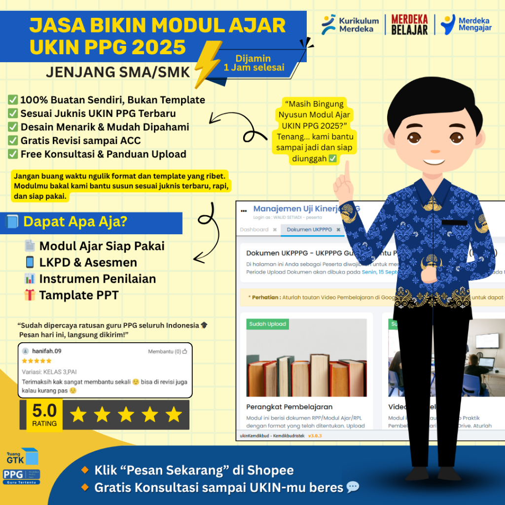 Perangkat Pembelajaran PPG Daljab - Modul Ajar UKIN SMA/SMK