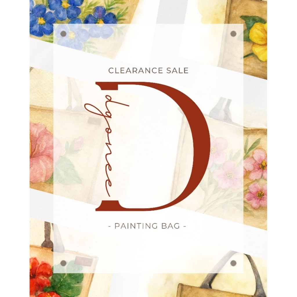 Clearance sale Handpainted Bag by Dgonee