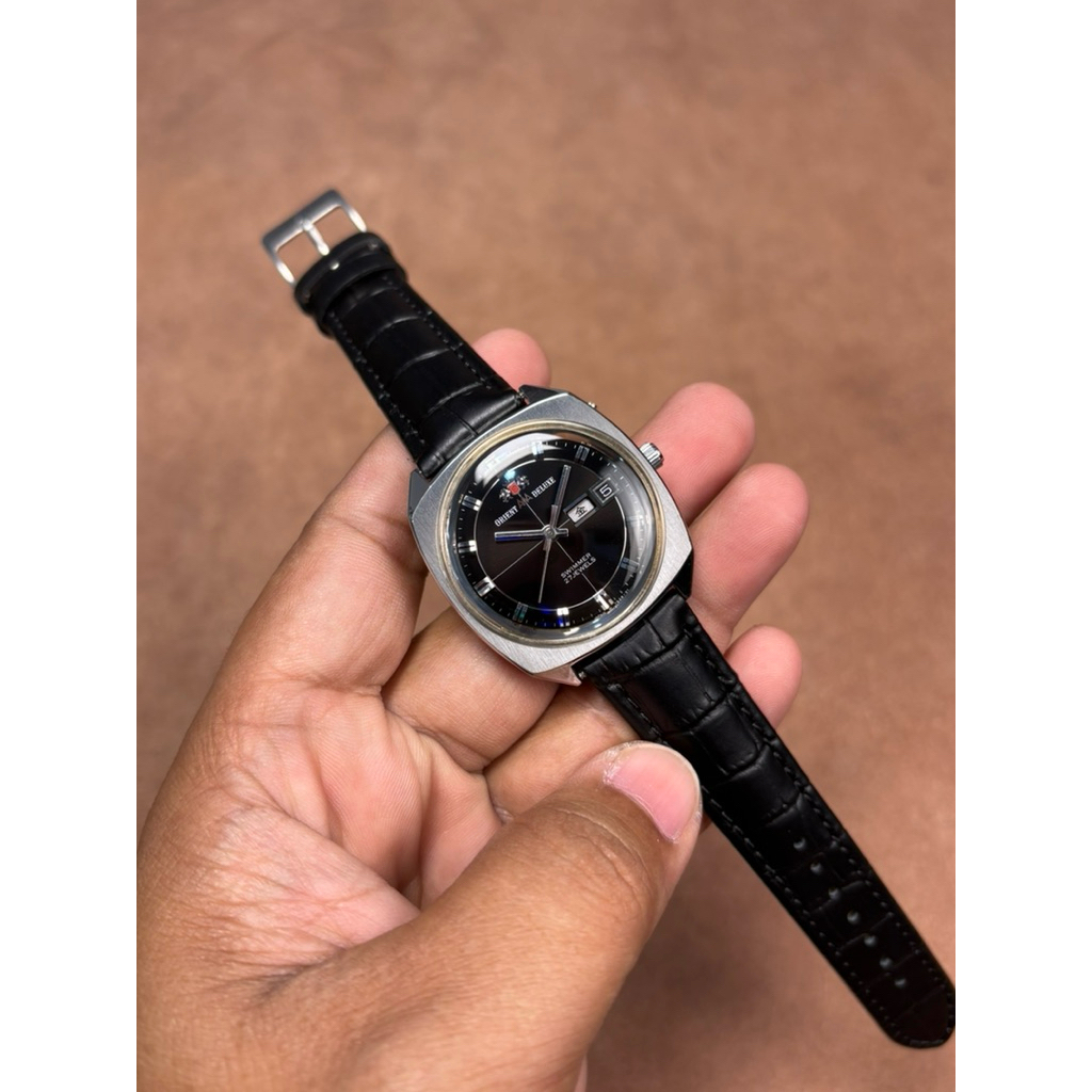 JAM TANGAN PRIA ORIENT AAA DELUXE SWIMMER 27JEWELS AUTOMATIC 7524 JAPAN VINTAGE RARE