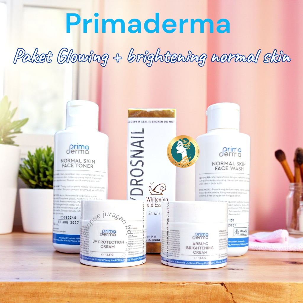 PRIMADERMA Paket Glowing Normal Skin With Serum Emas