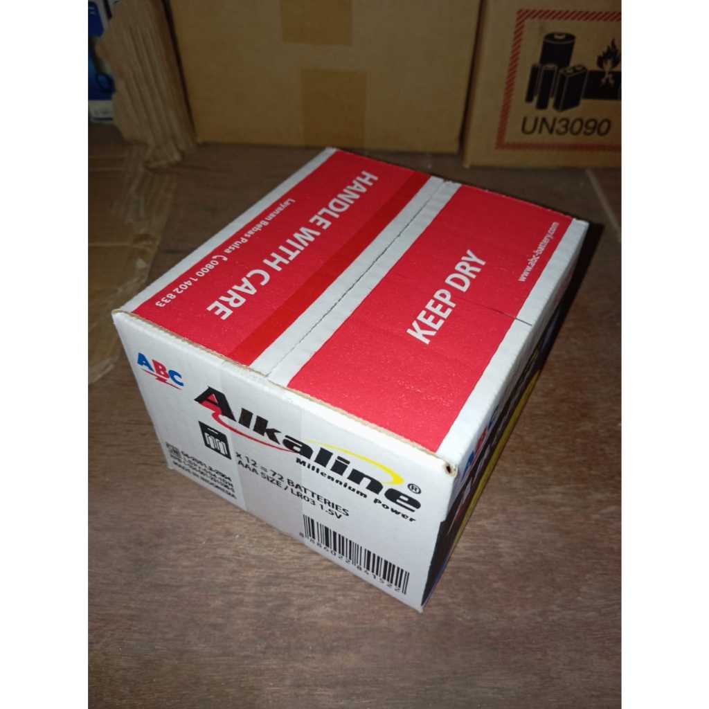 [12 PCS] Baterai AAA ABC Alkaline 6PCS Battery AAA 4+2 KOTAKAN