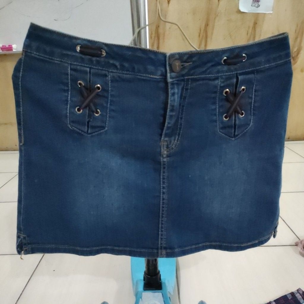 preloved rok jeans medan