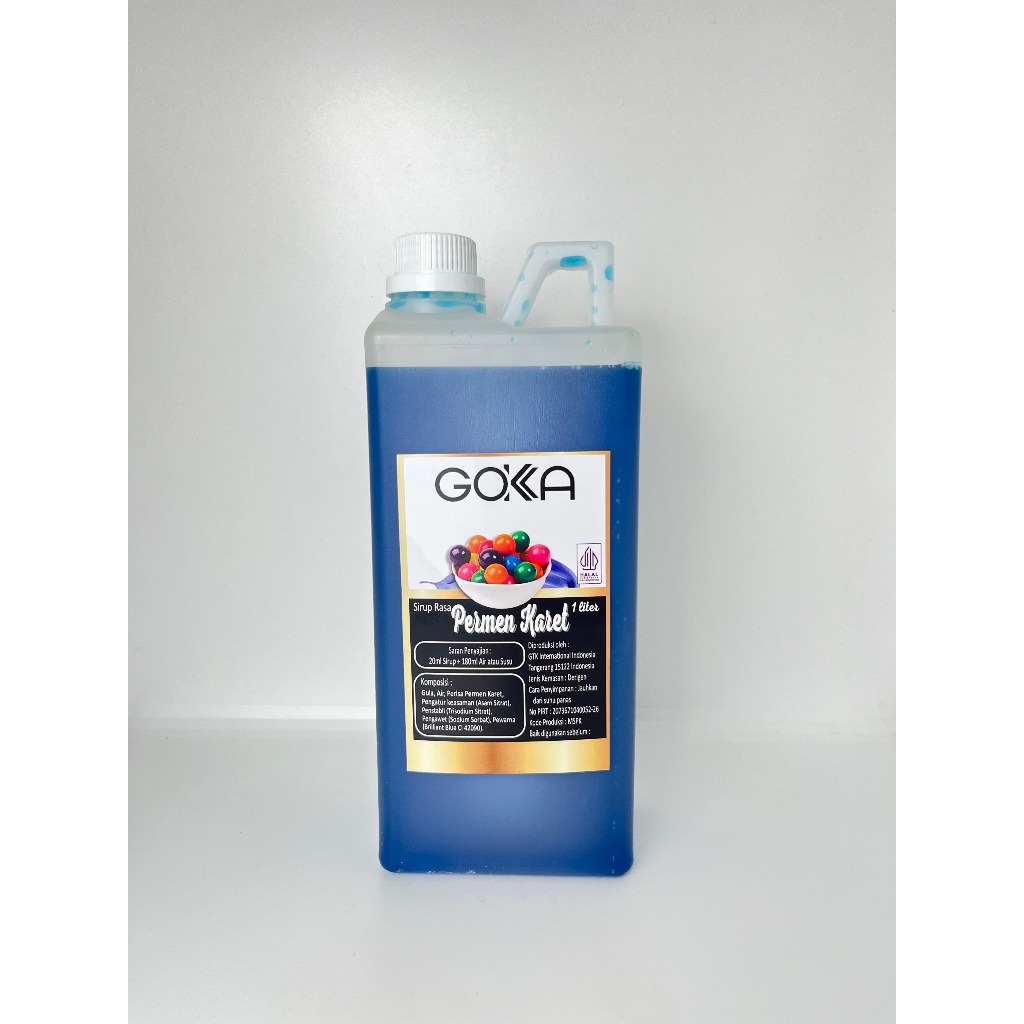 Sirup Gokka Rasa Permen Karet / Minuman Syrup Gokka Rasa Permen Karet 1 Liter