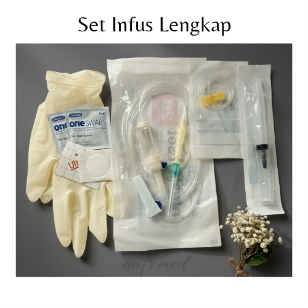 Premium Infus Set Lengkap Komplit / Paket Hemat Infus