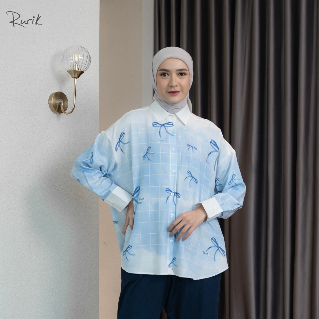 Rurik Kemeja Wanita Oversize Printing Nakia Shirt