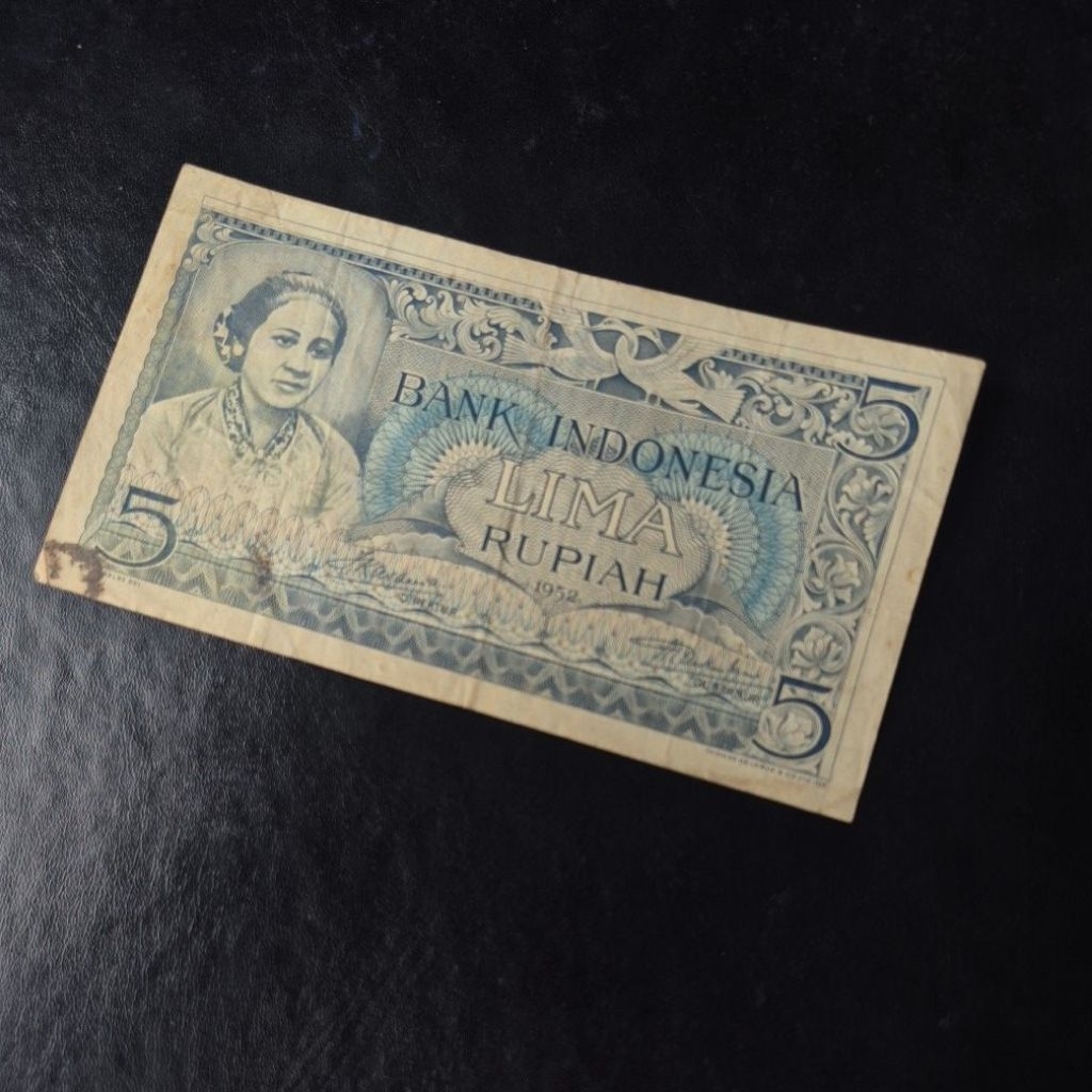 Uang Kuno Seri Budaya Pecahan 5 rupiah tahun 1952