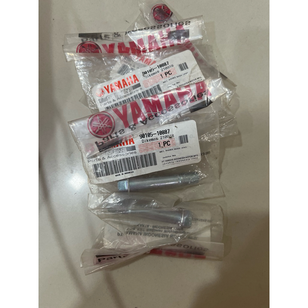 baut bolt shock skok Vixion NVL NVA R15 bagian bawah monoshock belakang connecting 90105-10887 asli 