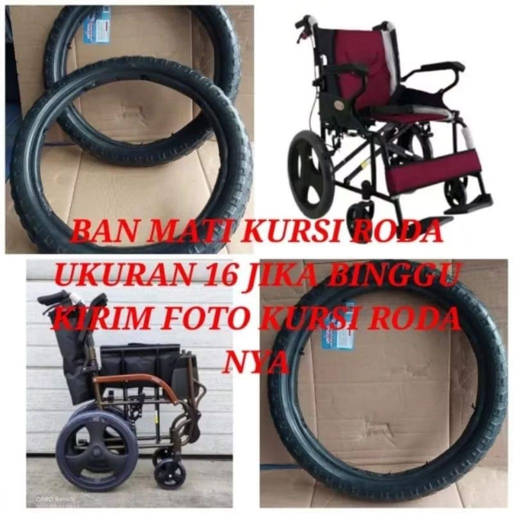 ban kursi roda ukuran 16 diameter garis tengah vleg 32cm ban kursi roda mati ukuran 16 ban belakang 