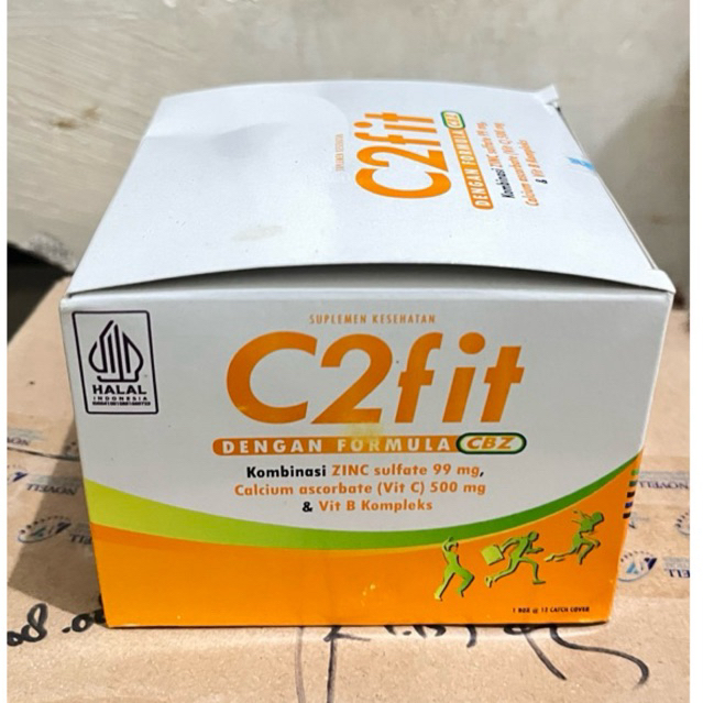 C2fit 1box isi 12 strip BARANG READY