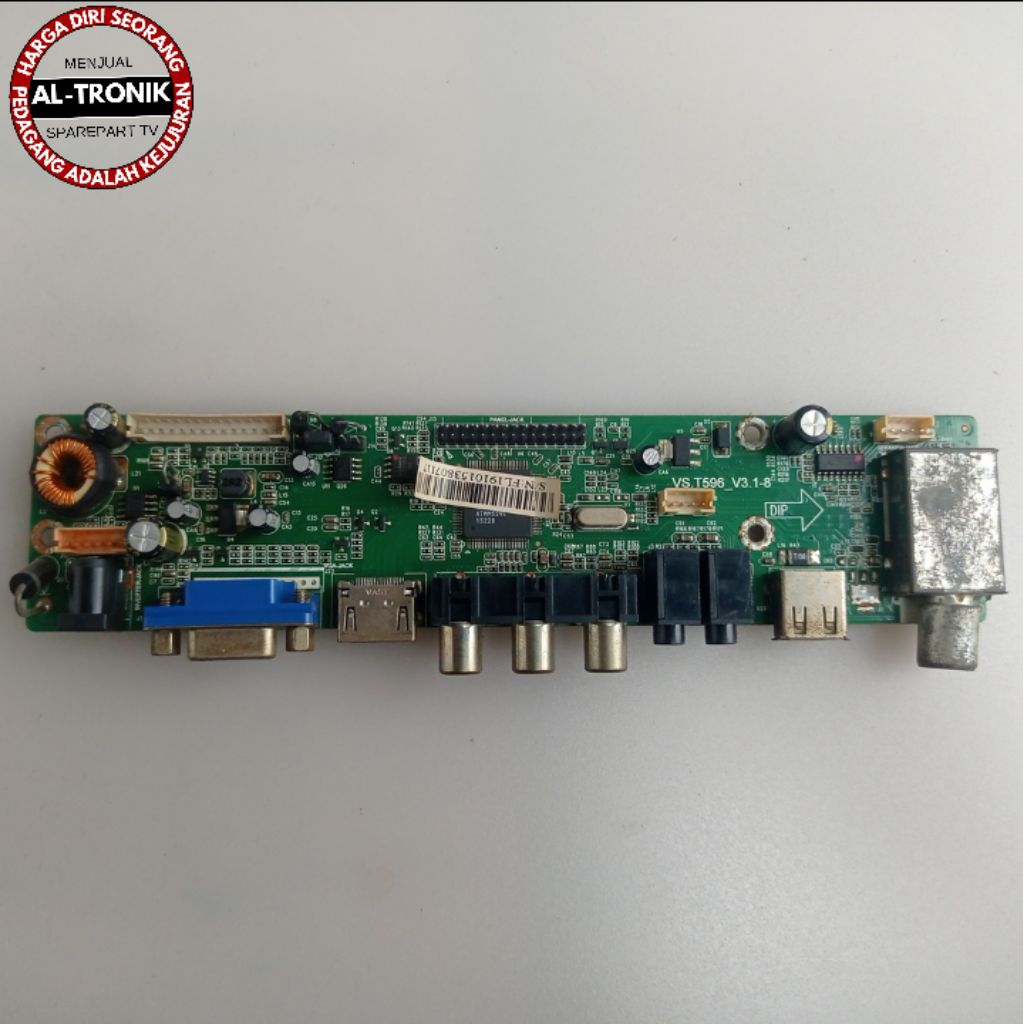 MAINBOARD TV LED ICHIKO 19 INCH MODUL MB MAIN BOARD VS.T596_V3.1-8
