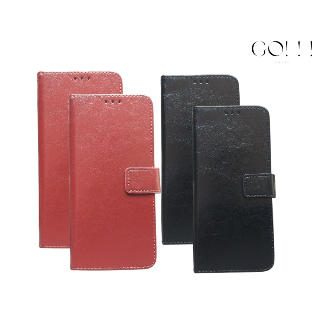 Leather Case OPPO A5 - A9 2020 - A52 - A92 2020 Flip Wallet Sarung Kulit Dompet Hp