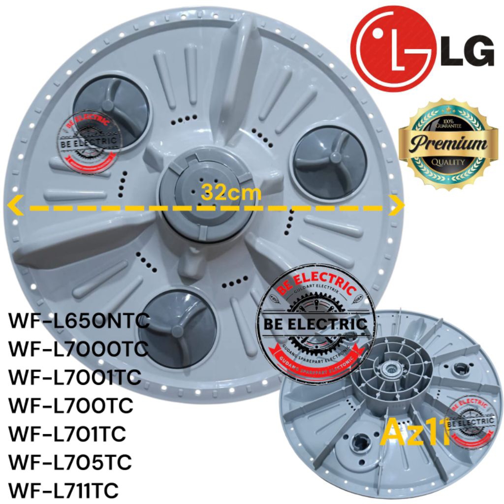 PULSATOR MESIN CUCI LG 32CM AZ11 WF-L650NTC WF-L7000TC WF-L7001TC WF-L700TC WF-L701TC WF-L705TC WF-L