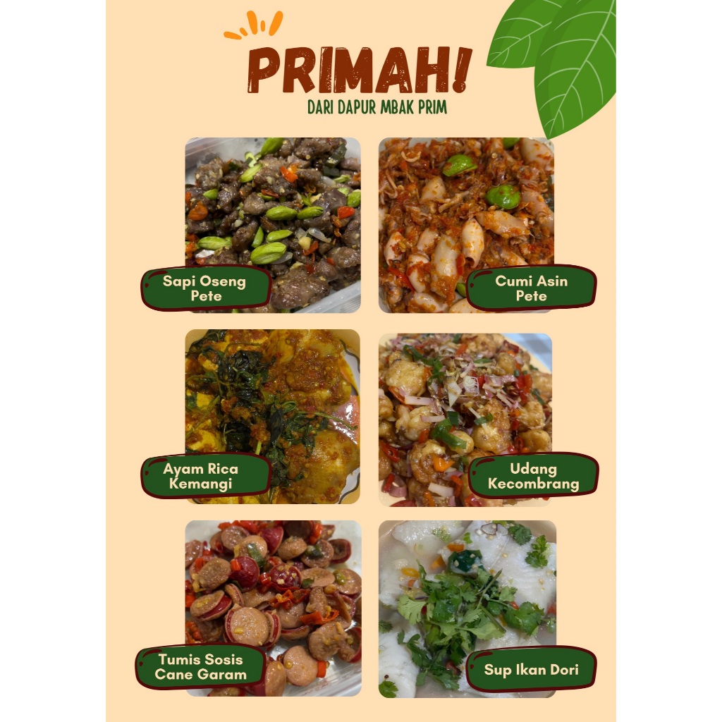Primah Lauk Siap Saji Rumahan | Lauk Matang | Lauk Instant