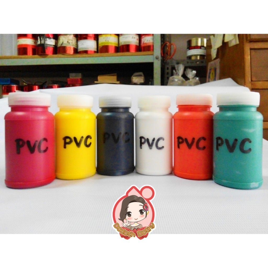 Cat PVC / Vinyl Toyo Indo Ink (SOLVENT BASE) - Sablon / Dikuas 100 Gr