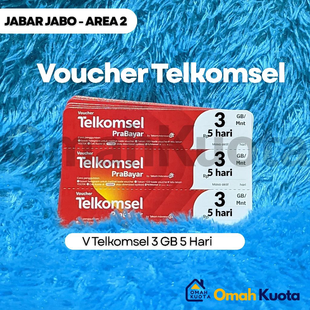 (GROSIR) [10pcs] Voucher Data Telkomsel 3 GB 5 Hari