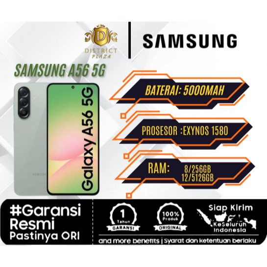 SAMSUNG A56 5G Super AMOLED Ram 8/256Gb 12/256Gb Bergaransi Resmi