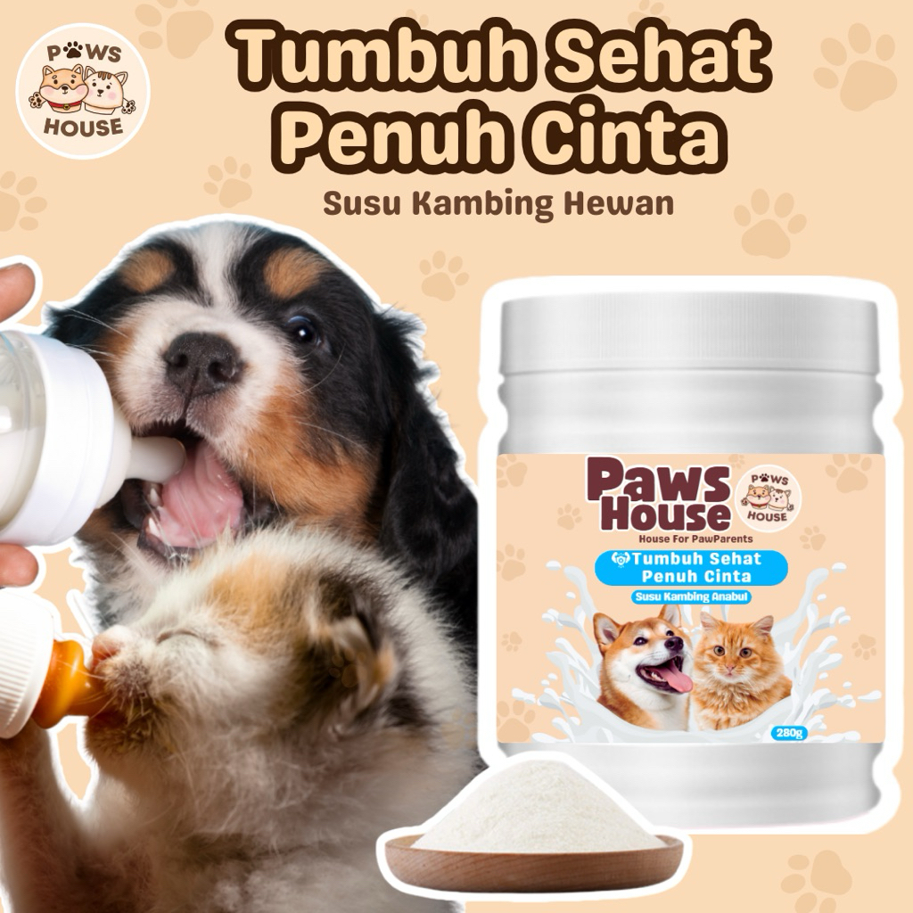 PAWS HOUSE Susu Anjing Kucing Baru Lahir Kecil Dewasa Hamil Menyusui 280g