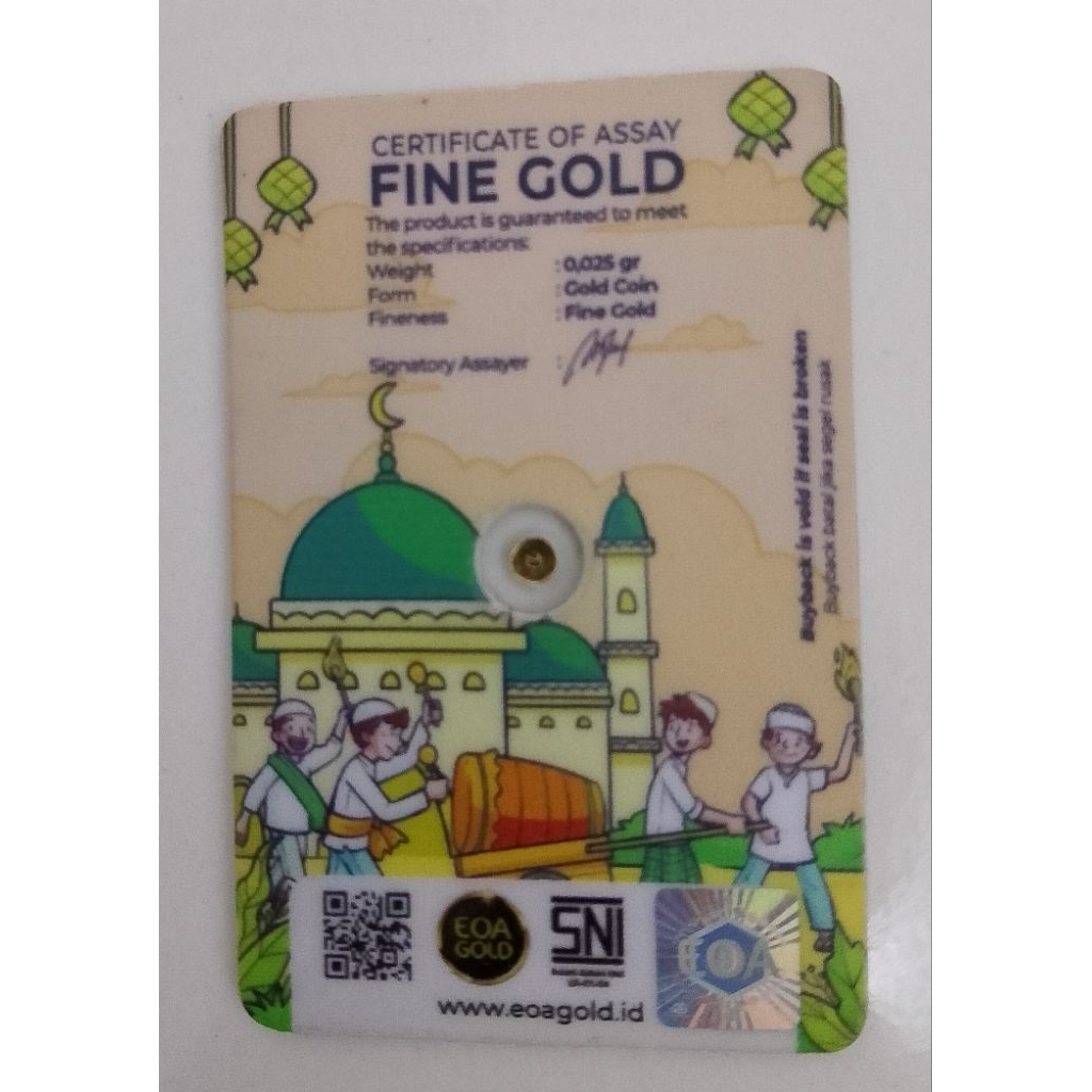 eoa gold IdulFitri 0,025 gr