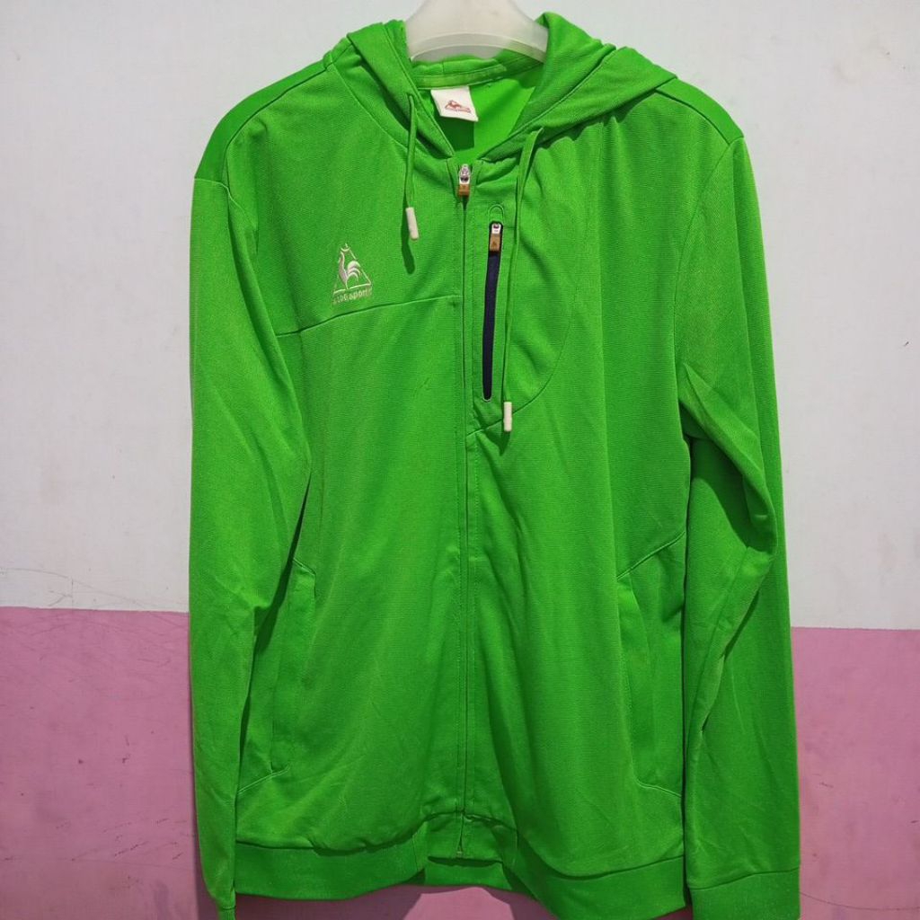 preloved hoodie ziper lecoq sportif