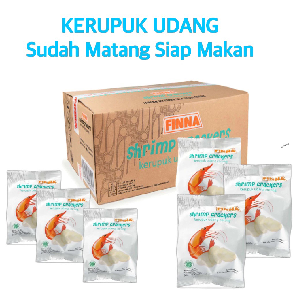 Kerupuk Udang Merk Finna | Kerupuk Udang Matang | Kerupuk Catering