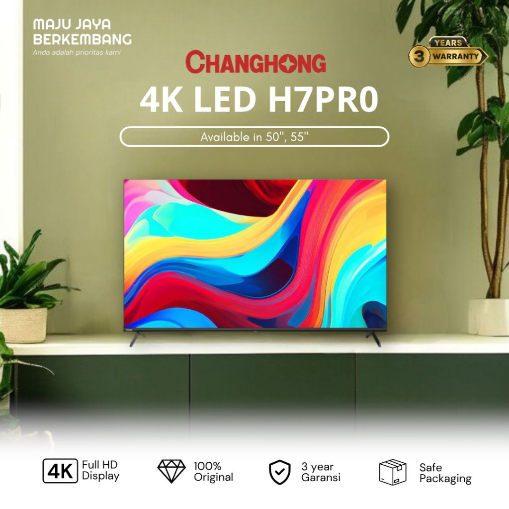 CHANGHONG 55H7PRO / U55H7PRO 4k GOOGLE TV 55 inch h7pro