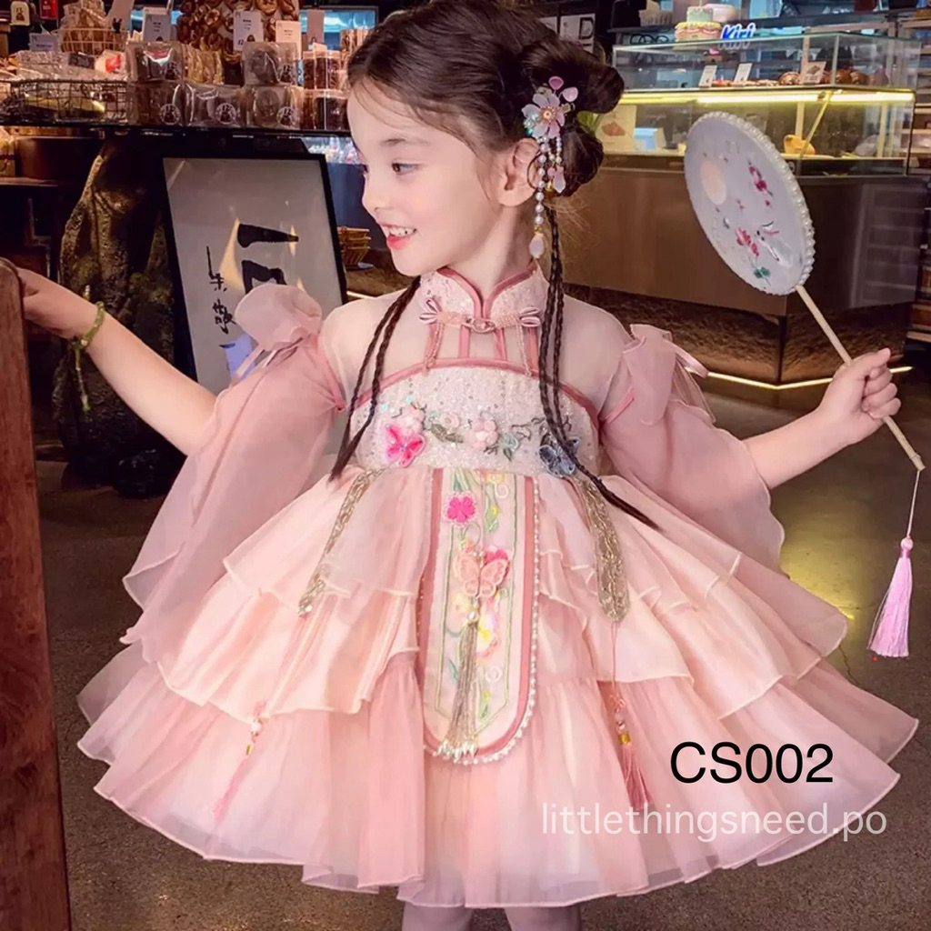 Dress Cheongsam Lolita Anak-anak (CS002) | Baju Anak Perempuan | Dress Lolita | Dress Anak-anak | Ba