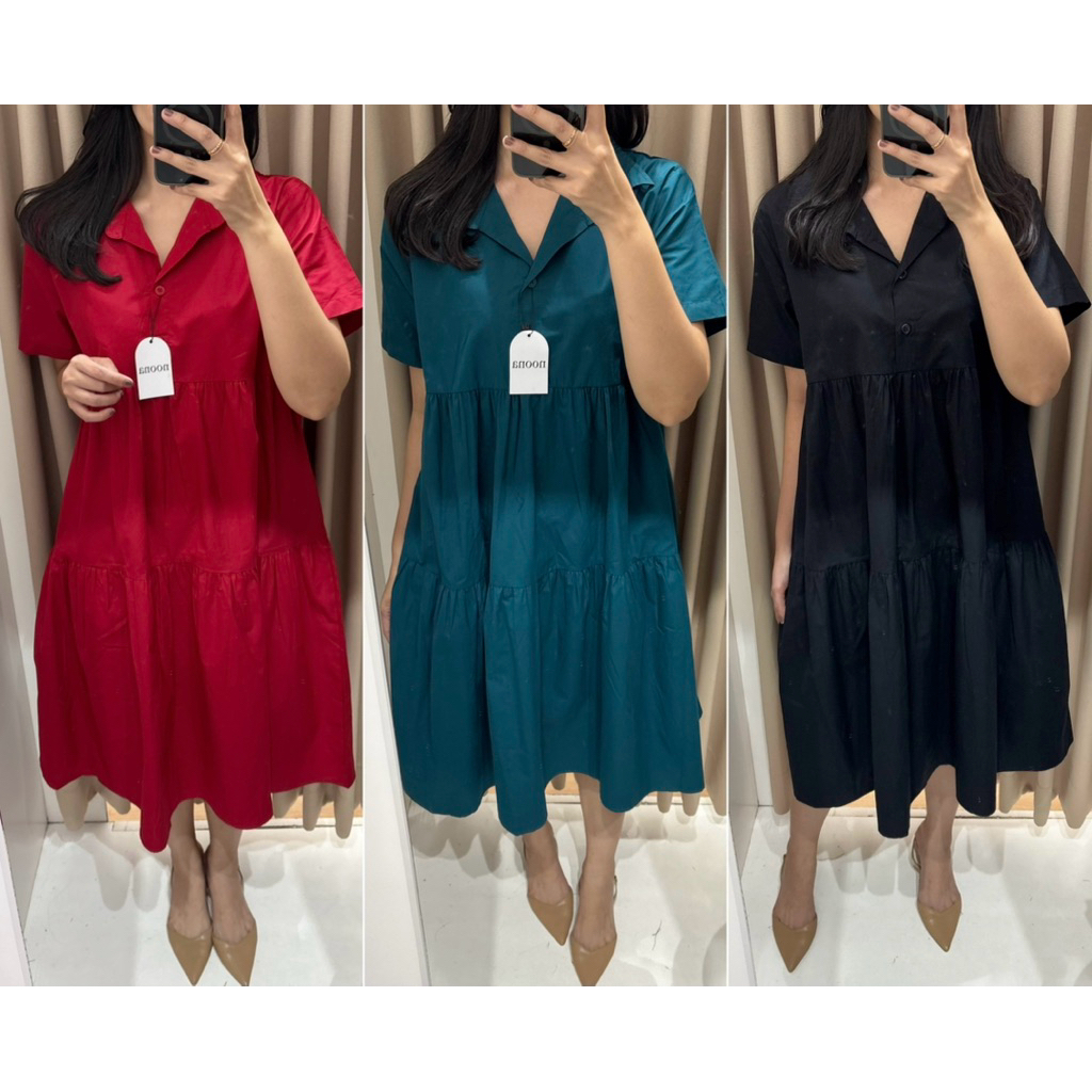 Noona - Loose Dress Katun terusan wanita casual cotton
