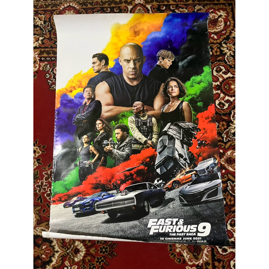 POSTER ORIGINAL MOVIE  POSTER FILM - FAST & FURIOUS 9 - EX BIOSKOP
