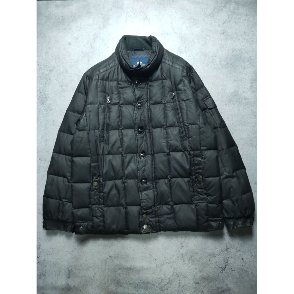 British Khaki Quilted Premium Down Jacket