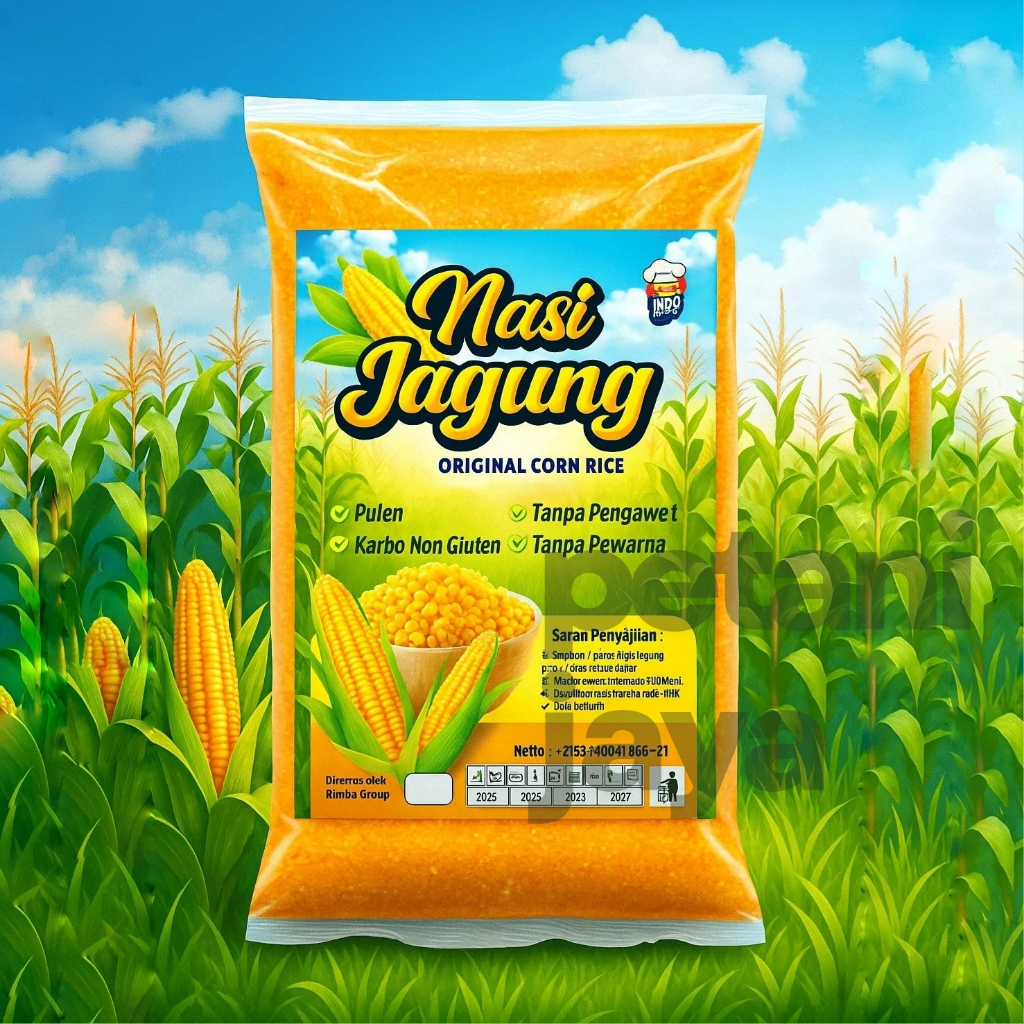 Ampok Jagung-Nasi Jagung - Beras jagung halus 1kg premium.petanijaya